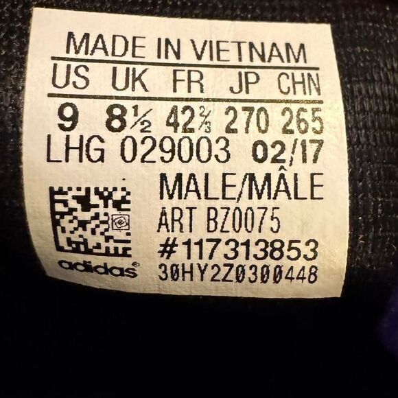 Adidas Campus Men’s Size 9 Purple Suede Low Top Sneakers Casual Retro BZ0075 - Picture 6 of 7